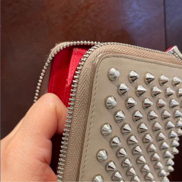 Authentic Christian LouboutinStudded Beige Wallet
